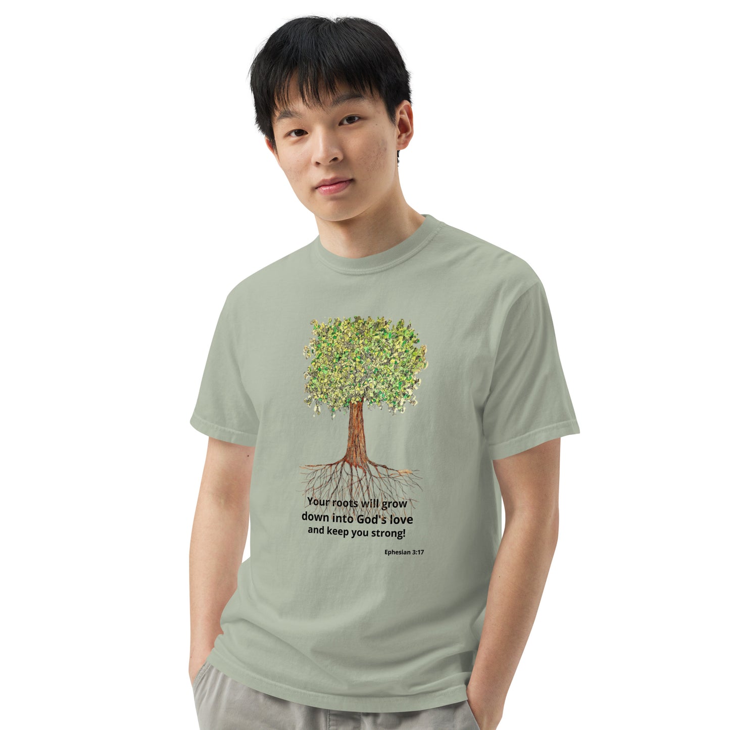 God Said- " Your Roots Grow" Unisex garment-dyed heavyweight t-shirt