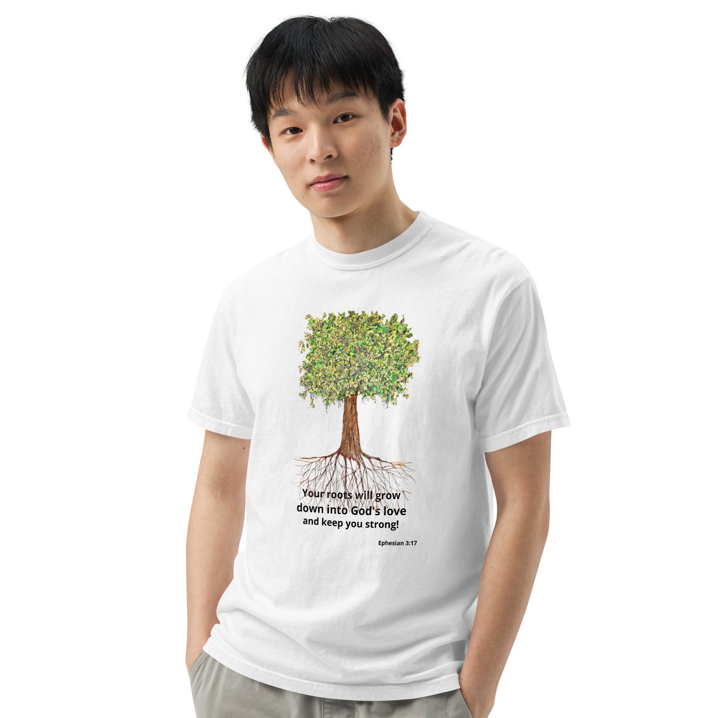 God Said- " Your Roots Grow" Unisex garment-dyed heavyweight t-shirt