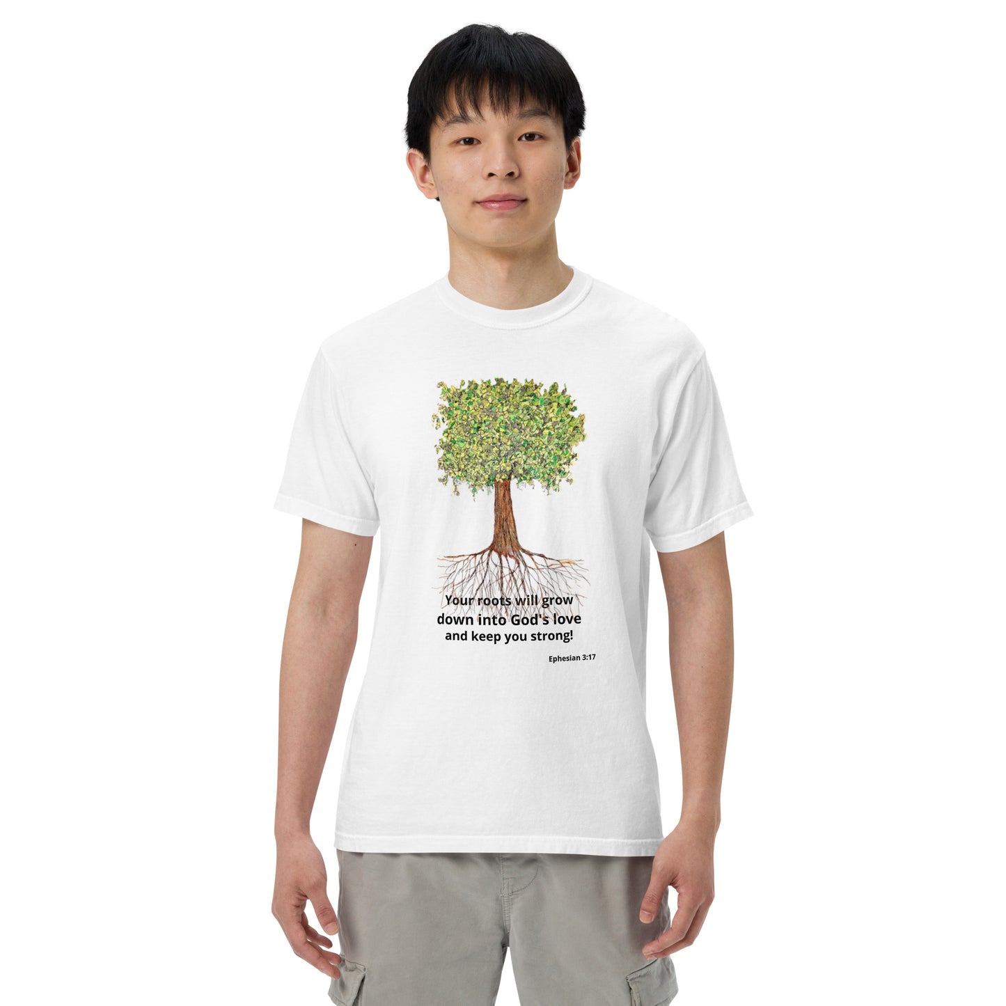 God Said- " Your Roots Grow" Unisex garment-dyed heavyweight t-shirt